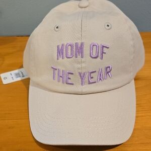 Favorite Daughter Beige Cap with Purple Text